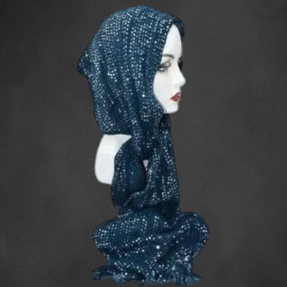 NWOT New York & Company Sequin & Fringe Scarf Wrap